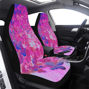 Car Seat Covers, Elegant Fuchsia and Dark Blue Limelight Hydrangea