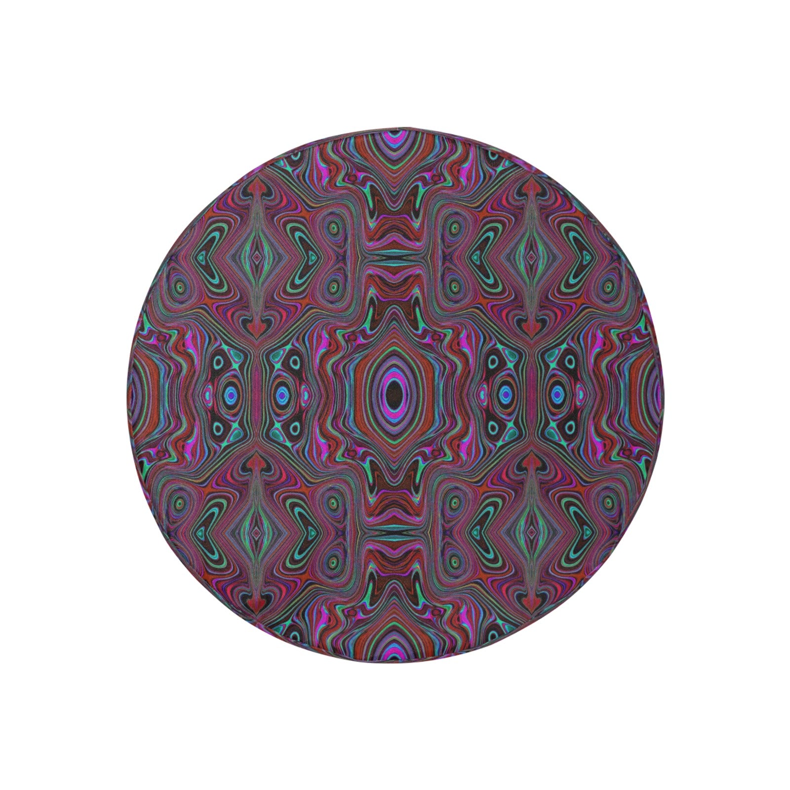 Spare Tire Covers, Trippy Seafoam Green and Magenta Abstract Pattern - Small