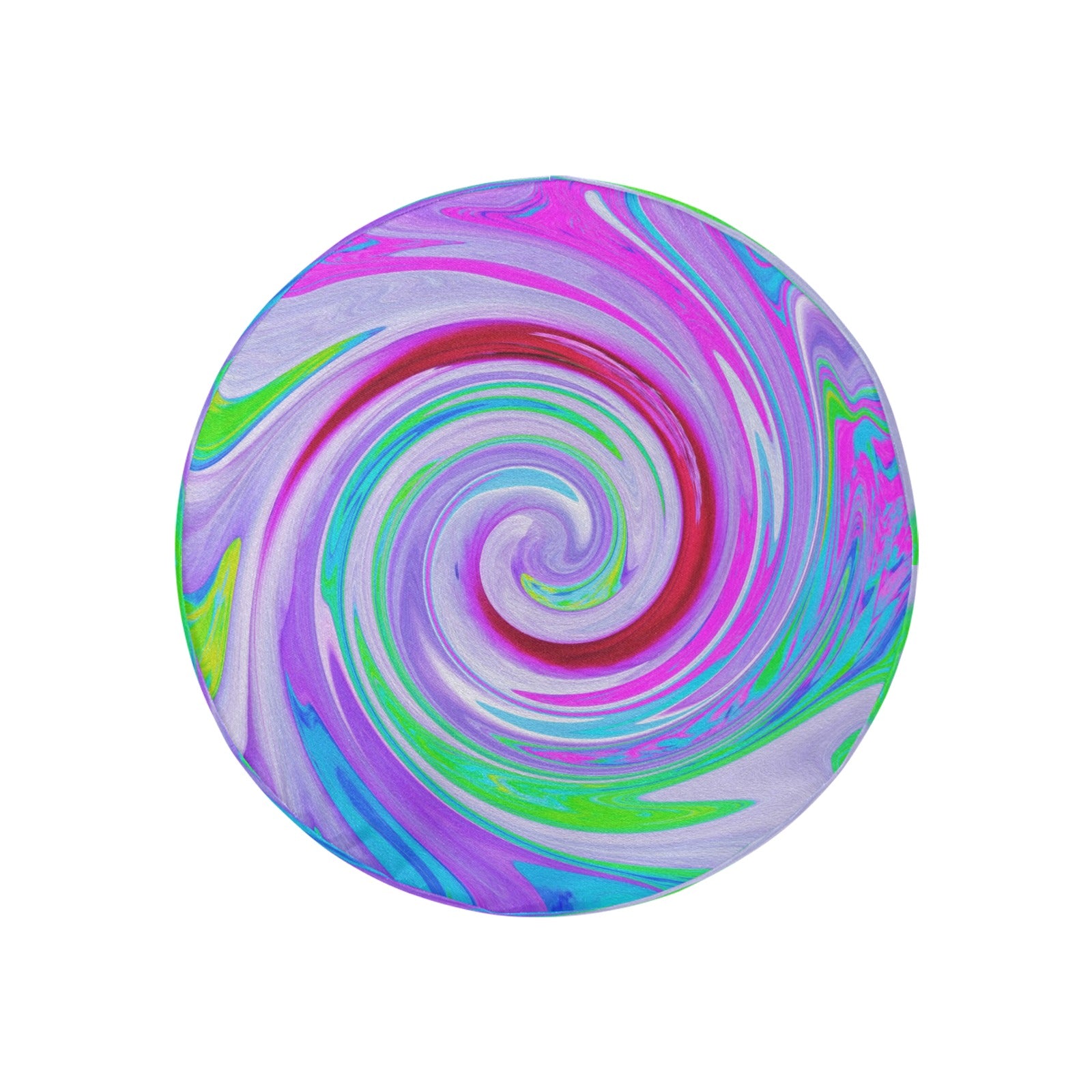 Spare Tire Covers - Groovy Abstract Red Swirl on Purple and Pink - Small