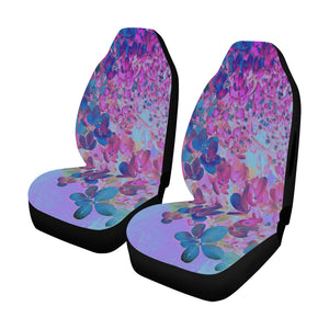 Car Seat Covers, Elegant Dark Blue and Magenta Limelight Hydrangea