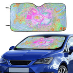 Colorful Abstract Hibiscus Flower Auto Sunshade