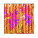 Shower Curtains, Colorful Ultra-Violet, Magenta and Red Wildflowers - 72 x 72