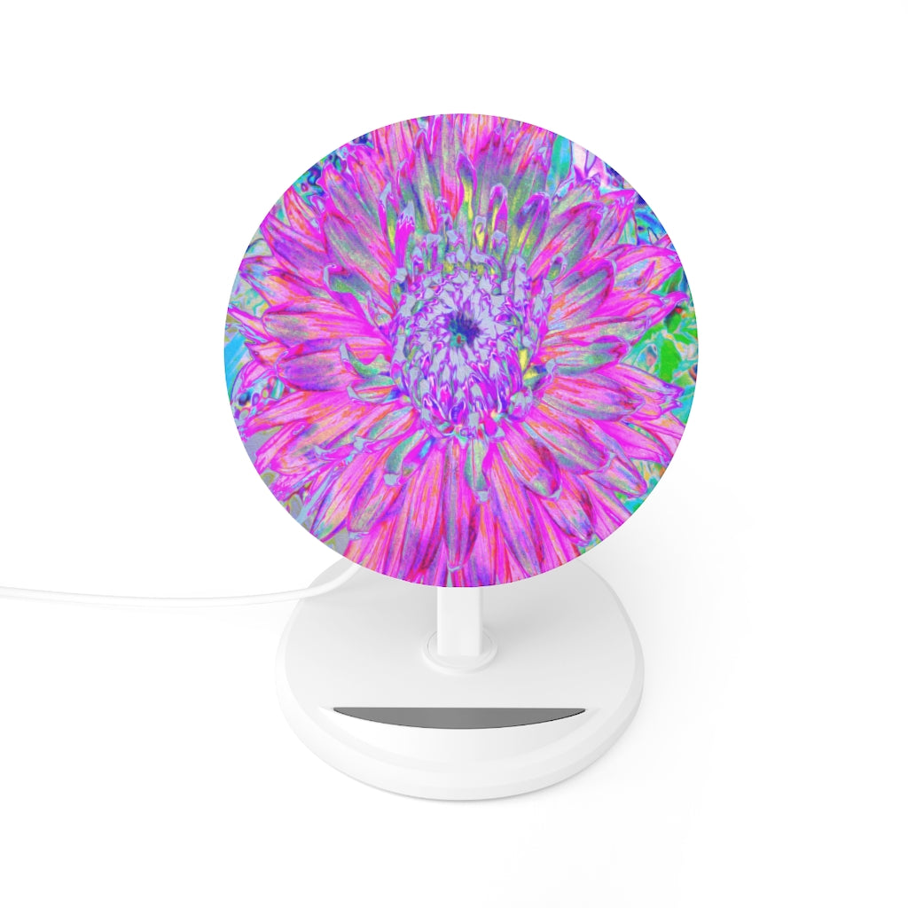 Colorful Dahlia Induction Charger