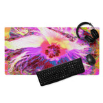Gaming Mouse Pads, Psychedelic Trippy Rainbow Colors Hibiscus Flower