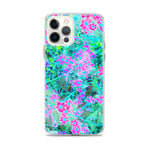 iPhone 12 Pro Max Cases, Pretty Magenta and Royal Blue Garden Flowers