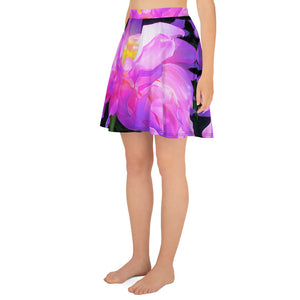Skater Skirt, Stunning Pink and Purple Cactus Dahlia