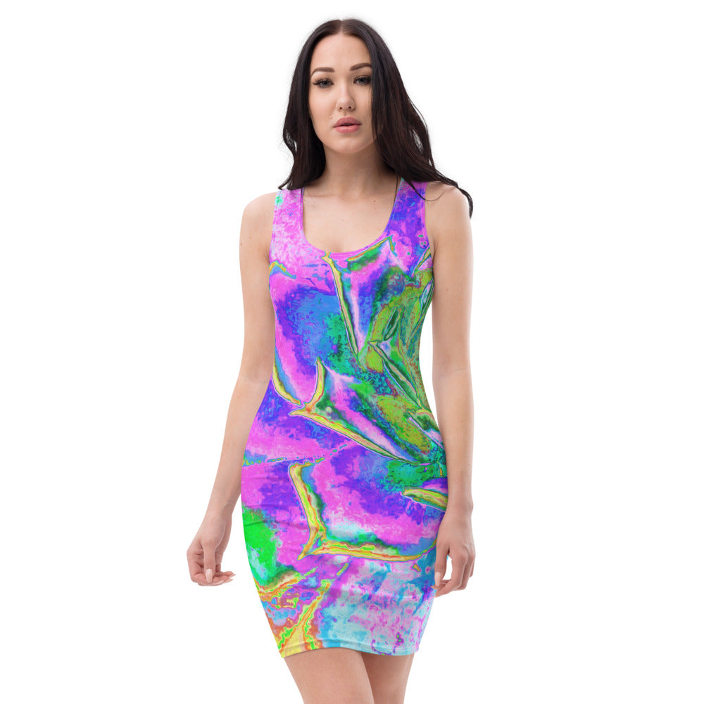 Bodycon Dresses, Rainbow Colors Fiesta Succulent Sedum Rosette