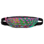 Fanny Pack, Psychedelic Abstract Groovy Purple Sedum