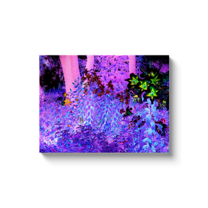 Canvas Wrapped Art Prints, Spooky Black and Crimson Lily Garden Landscape
