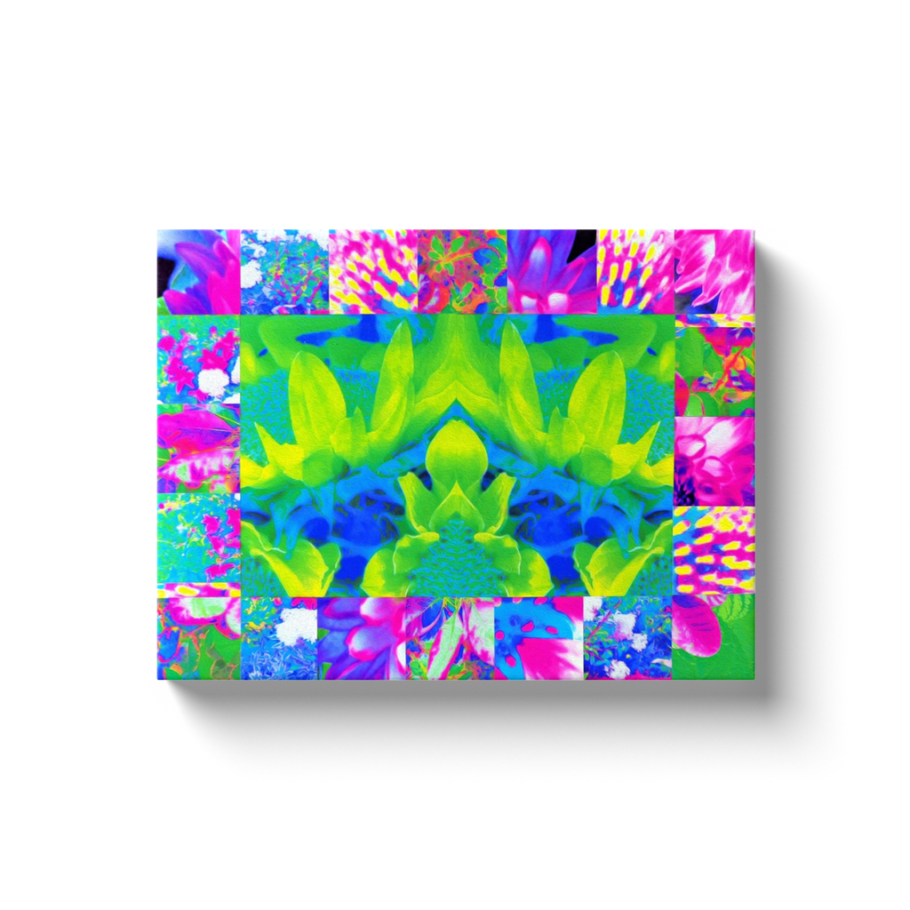 Canvas Wraps, Abstract Patchwork Sunflower Garden Collage