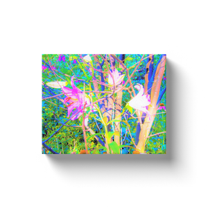 Canvas Wraps, Abstract Oriental Lilies in My Rubio Garden