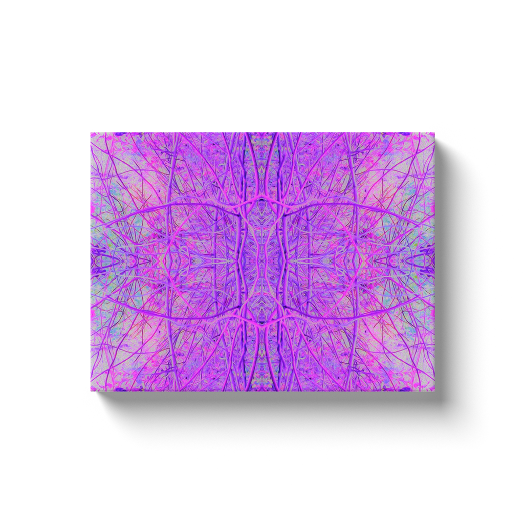 Canvas Wraps, Hot Pink and Purple Abstract Branch Pattern