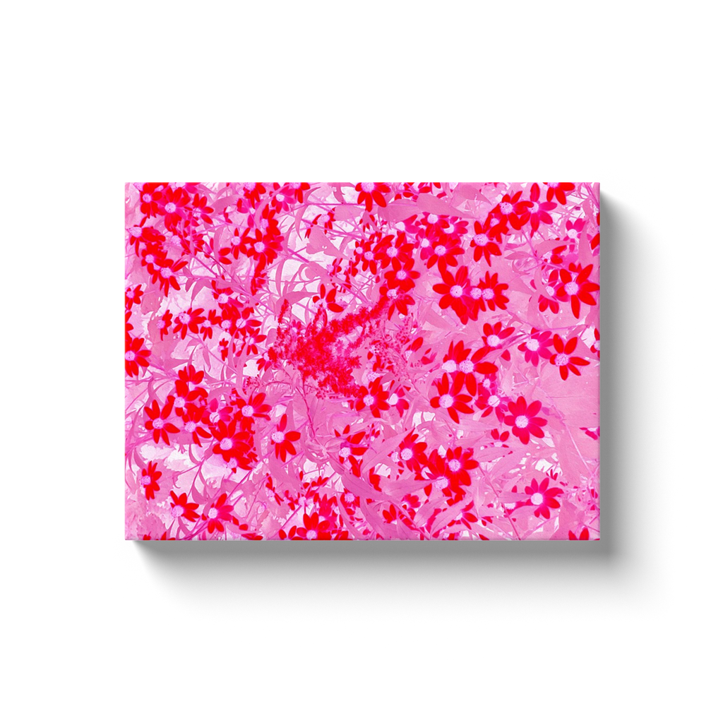 Canvas Wrapped Art Prints, Pretty Red Flowers