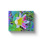 Canvas Wraps, Beautiful White Trumpet Lily with Yellow Center