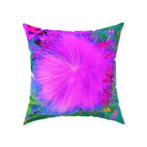 Floor Pillows, Psychedelic Nature Ultra-Violet Purple Milkweed
