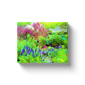 Canvas Wraps, Green Spring Garden Landscape with Peonies