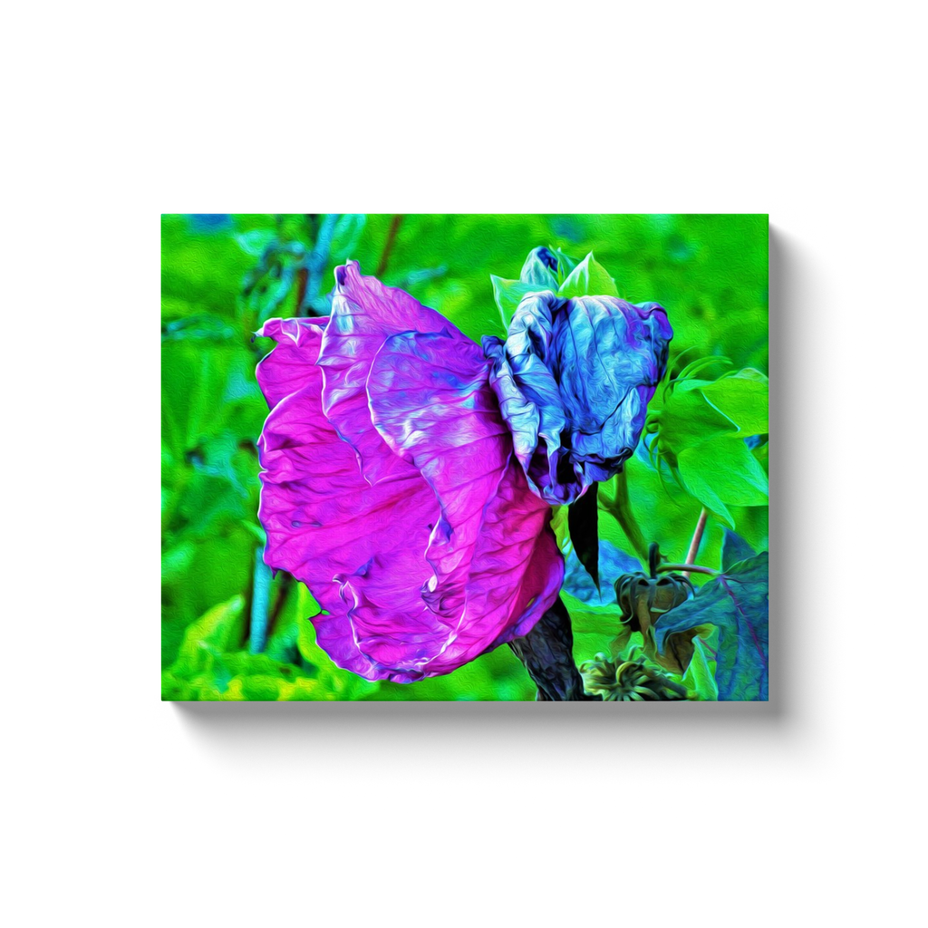 Canvas Wraps, Plum Crazy Ultra-Violet and Blue Hibiscus