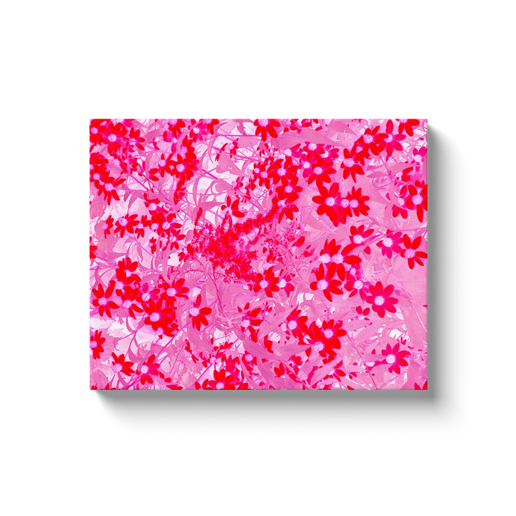 Canvas Wrapped Art Prints, Pretty Red Flowers