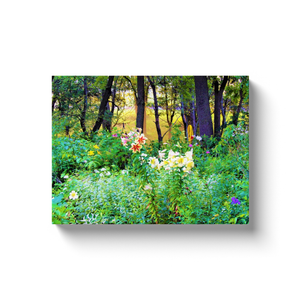 Canvas Wraps, My Rubio Garden Sunrise with Tree Lilies