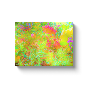 Canvas Wraps, Autumn Colors Landscape with Hot Pink Hydrangea