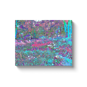 Canvas Wraps, My Rubio Garden Landscape in Blue and Berry
