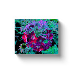 Canvas Wraps, Dramatic Red, Purple and Pink Garden Flower