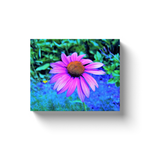 Canvas Wraps, Pink and Purple Coneflower on Blue Garden