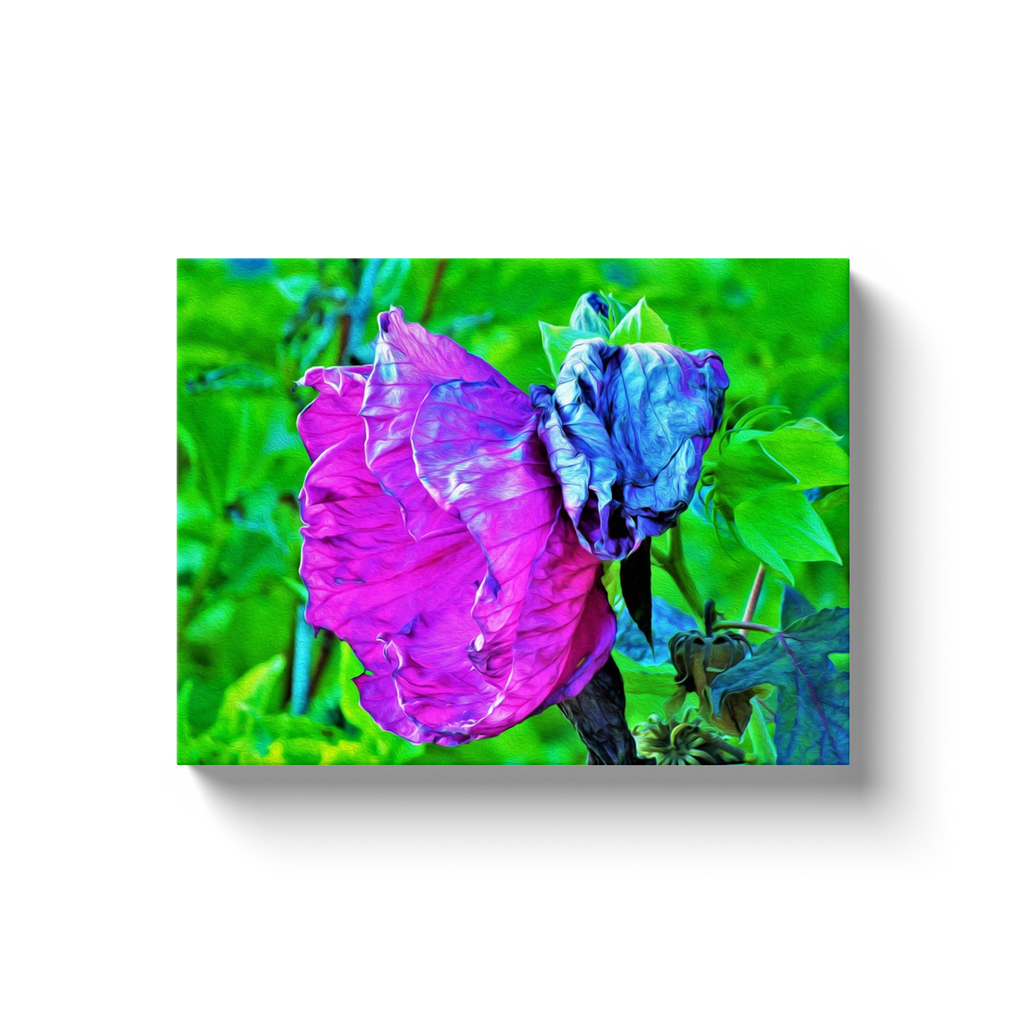 Canvas Wraps, Plum Crazy Ultra-Violet and Blue Hibiscus